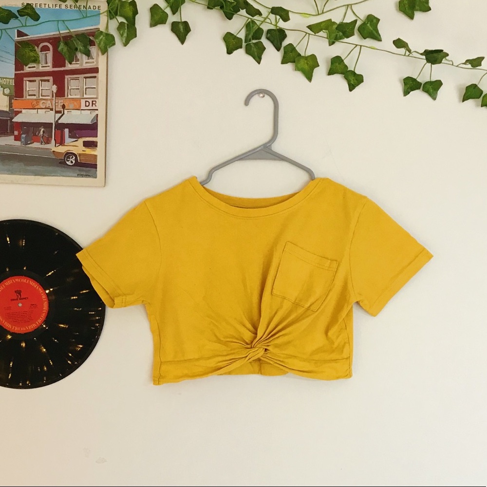 Yellow Crop Top